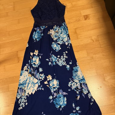 Dark Blue Lace Dress