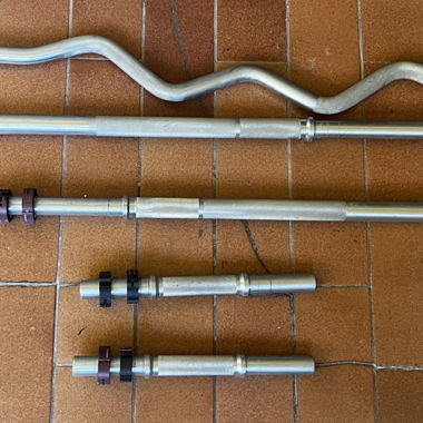 Bilanciere e barre curl, 1 svitabile, 2 piccoli
