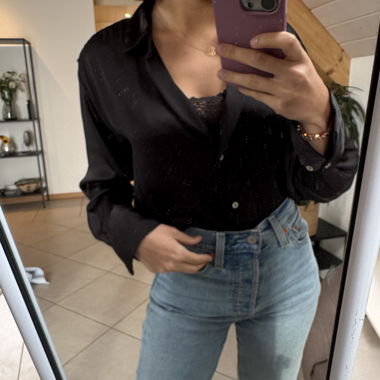 Camicia in satin Zara