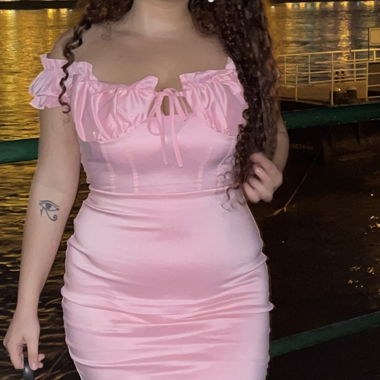 Kleid in rosa