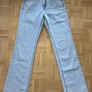 Jeans vita alta blu chiaro 