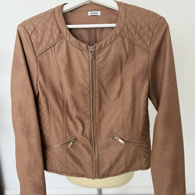 Kunstlederjacke Pimkie M braun