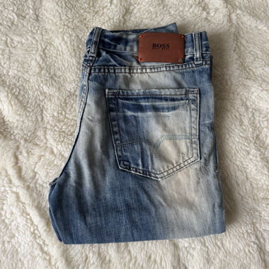 BOSS Orange Herren-Jeans W33 L32 Distressed