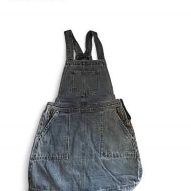 Latzrock Mini denim overall dress