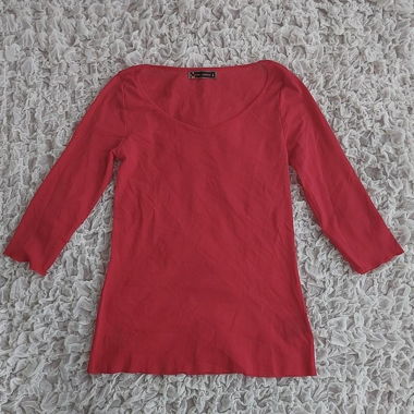cop copine mesh top - red