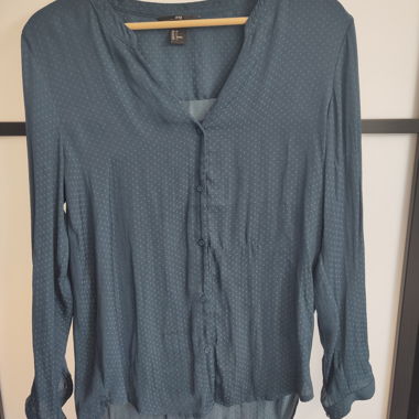 H&M Bluse petrolblau Grösse 36