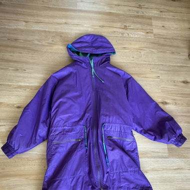 Vintage Purple Cotton with removable wool Jacket