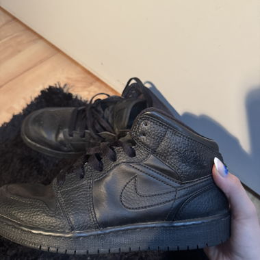 Nike Air Jordan nere in pelle alte