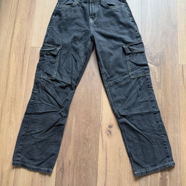 Bershka Cargo Jeans Wide Fit Y2K 