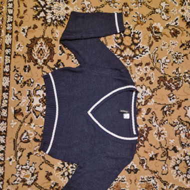 Gestriktes Crop Pullover