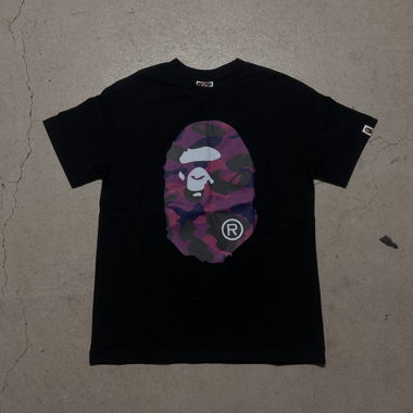 T-shirt A BATHING APE noir voilet Camo Gr. S
