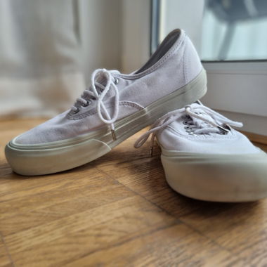Sneaker Vans in tela bianche jjjjound