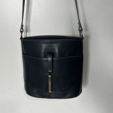 Ledertasche dunkelblau