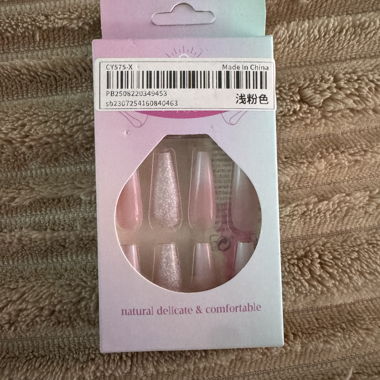Pink Press-On Nails
