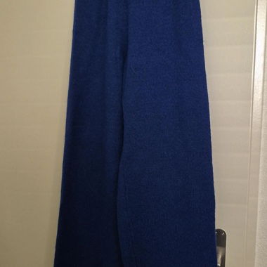 Pantalon en laine bleu foncé 