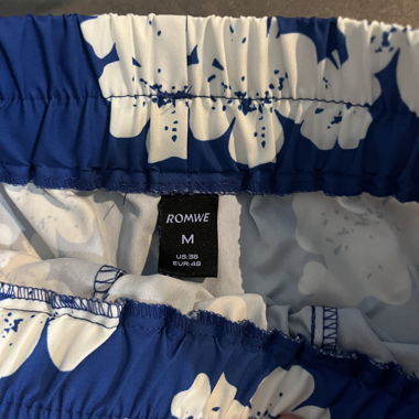 Pantaloncini Blu a Fiori M
