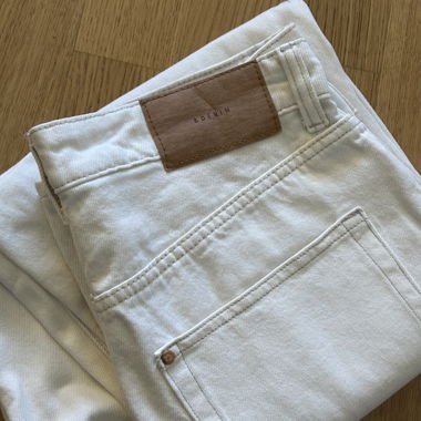 Jeans crème Mom loose taille 38