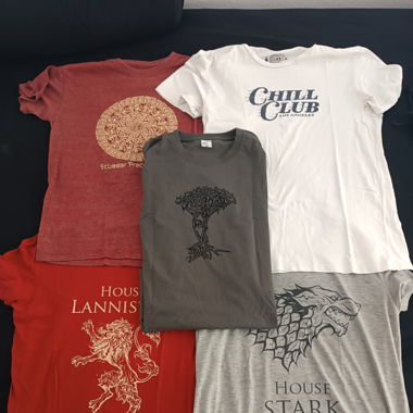 5 T-Shirts für 10 CHF