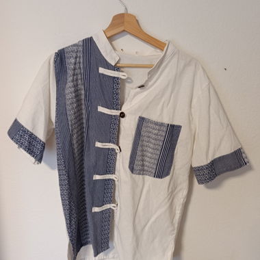 Traditionelles Thai Sommerhemd Kurzarm