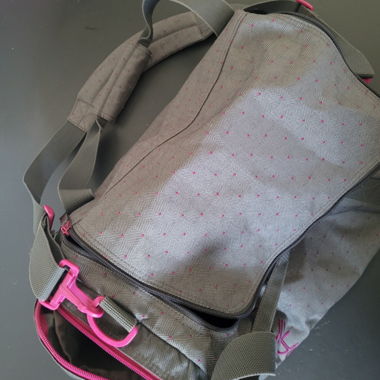 Sac de sport week-end duffle bag gris rose