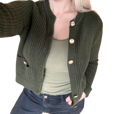Cardigan vert