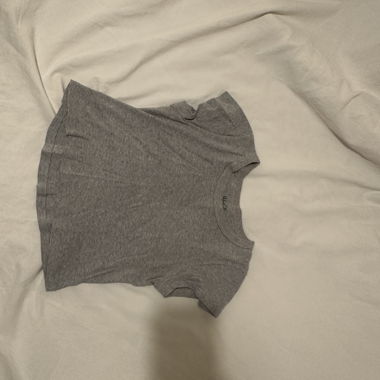 Grey crop top