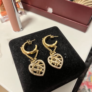 Herz Ohrhaenger goldfarben Guess marke