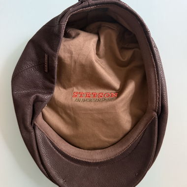 Berretto in pelle marrone Stetson