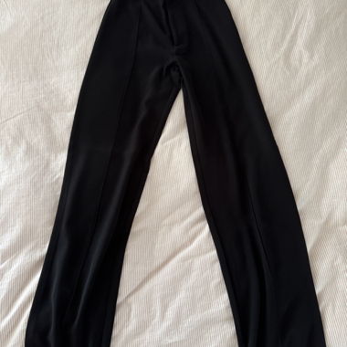 Pantaloni da abito neri Pull&Bear