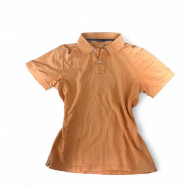 Polo Esprit à manches courtes orange (M)