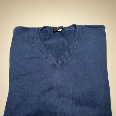 Maglione cotone blu