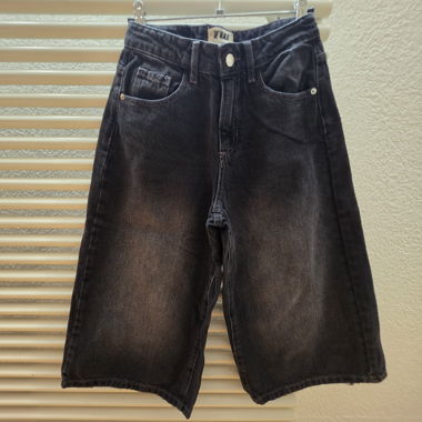 Bermuda in denim nero