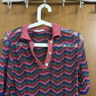Knit Cover Up Shirt / Polo Maille Ajouré