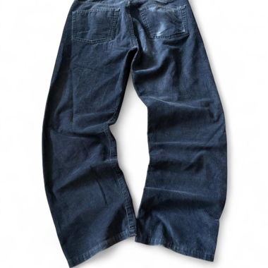 Pantaloni in velluto a coste Diesel blu scuro