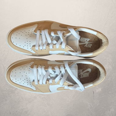 Nike Air Jordan 1 Low Platform – White / Beige