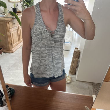 Grau Hollister Tanktop