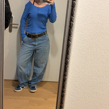 Jeans baggy blu
