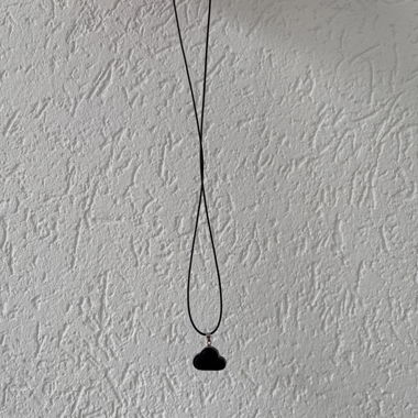 Collier avec pendentif en ébène