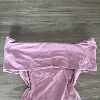 Top encolure bateau fuchsia 
