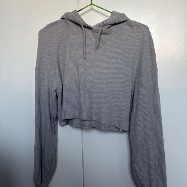 pull crop top gris