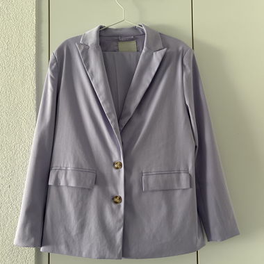 Set blazer e pantaloni lilla