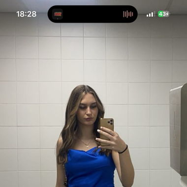 Blaues Kleid