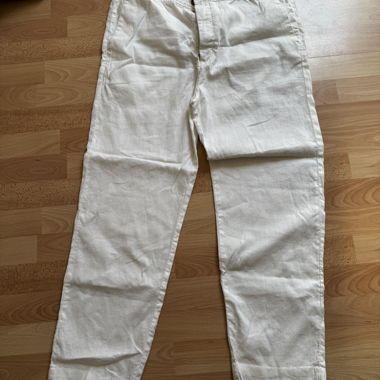 H&M White Linen Pants