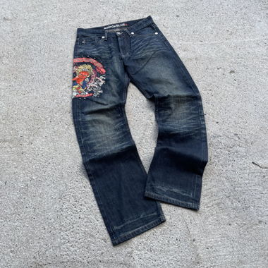 Jeans Nippon Blue, denim giapponese, taglia M