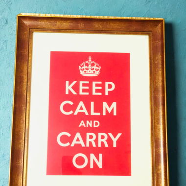 Keep Calm gerahmter Druck
