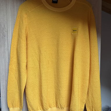 Pull jaune BOSS homme