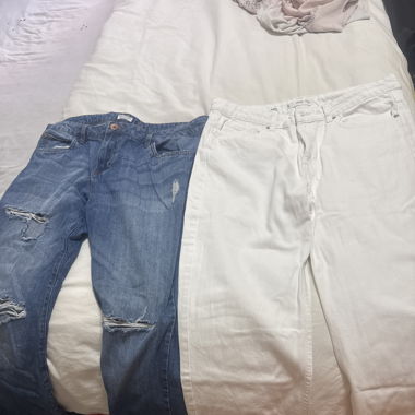 2 pantalon jeans 
