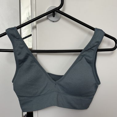 Soutien-gorge de sport en maille côtelée