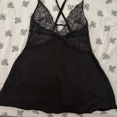 Babydoll noire Victoria's Secret en dentelle