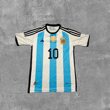 Argentinien WM 2022 Heimtrikot #10 Lionel Messi